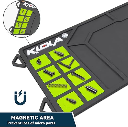 Miniatura 5 de Gun Cleaning Mat Large, Rifle Shotgun Maintenance Mat Anti-Slip Thick Rubber Magnetic Gun Cleaning Mats Pad for All Guns 36" x 10"