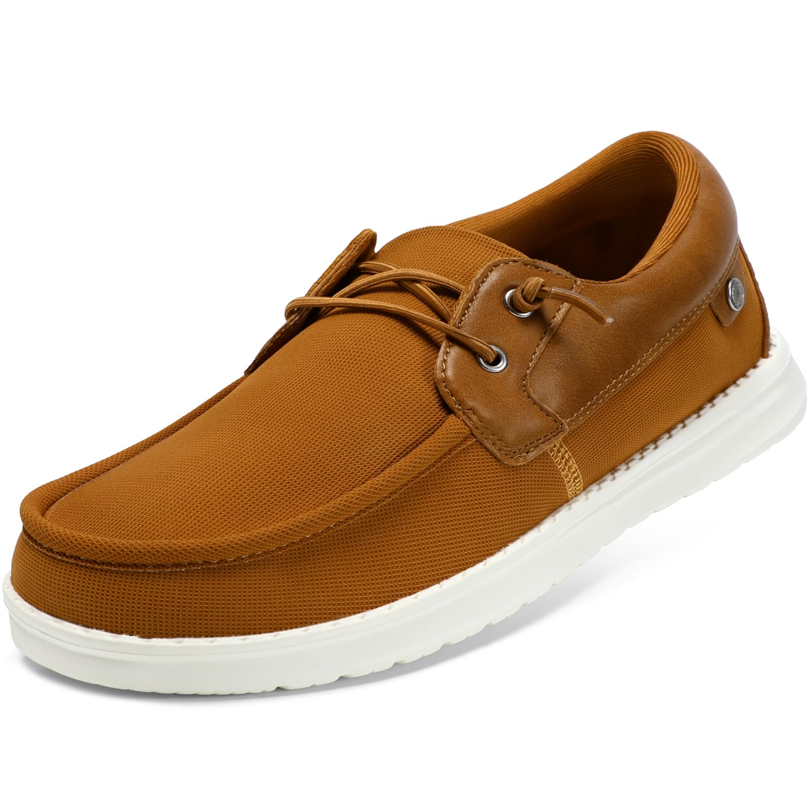 STQ Mens Orthopedic Shoes with Foldable Back Heel, Slip-on Arch Suppprt Casual Sneakers for Knee Pain Relief Walking Shoe