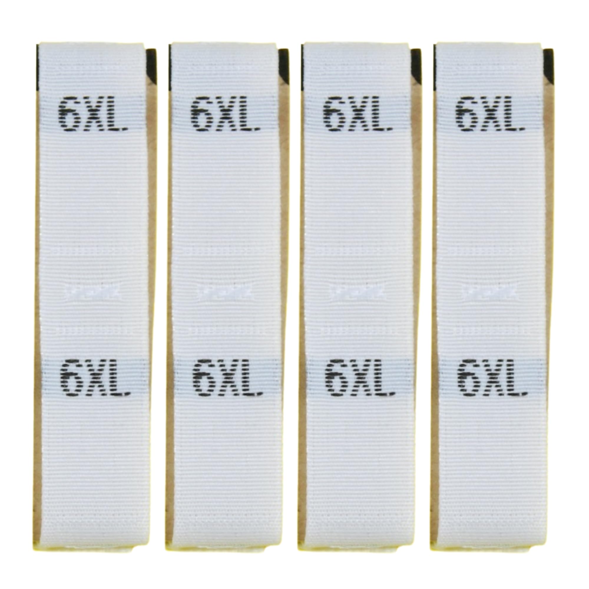 celloexpress Sew On Clothing Size Labels Woven Label - Sewing/Crafts (White - Pack of 100, 6XL) โ image 1