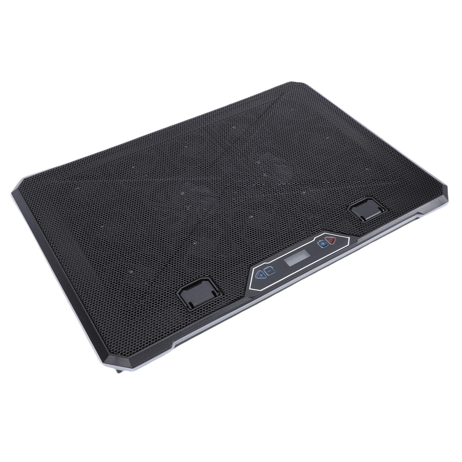Podkładka Chłodząca do Laptopa, 10 Trybów Oświetlenia RGB, Ergonomiczna Konstrukcja, 8-stopniowa Regulacja Wysokości, Dwa Porty USB, do Laptopów o Przekątnej 12–19 Cali, Obsługuje Stojak na