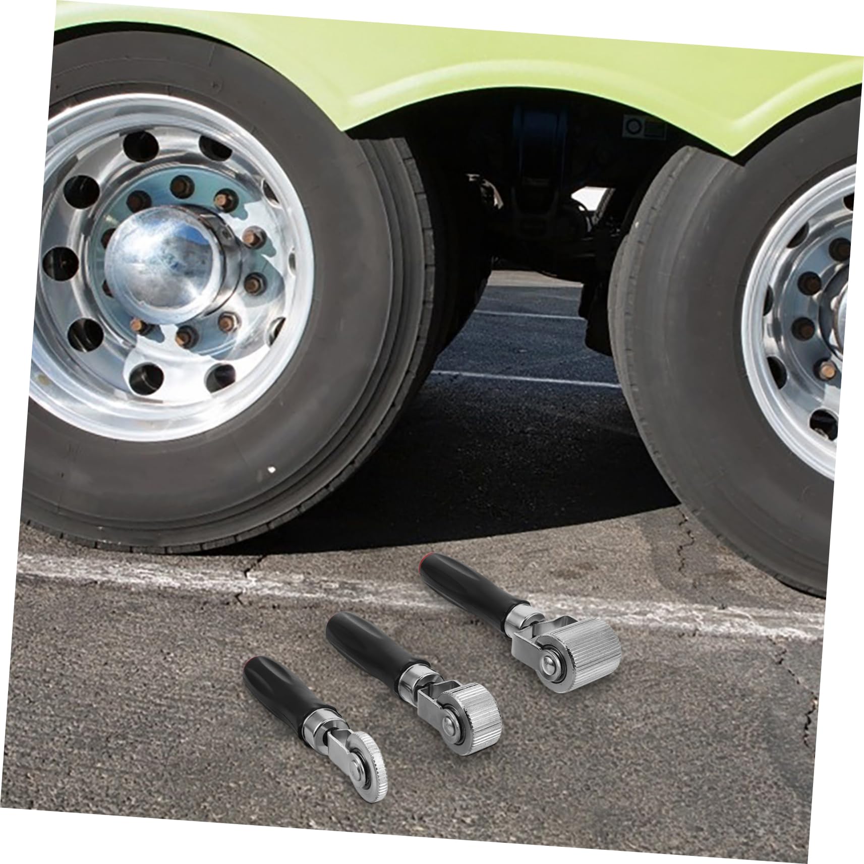 Cabilock Set 3 Pezzi Rulli per Riparazione Pneumatici con Manico in Plastica, Attrezzi Portatili in Plastica e Metallo per Manutenzione Gomme Auto e Camion