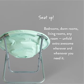Urban Lifestyle Micromink Saucer Chair, Aqua