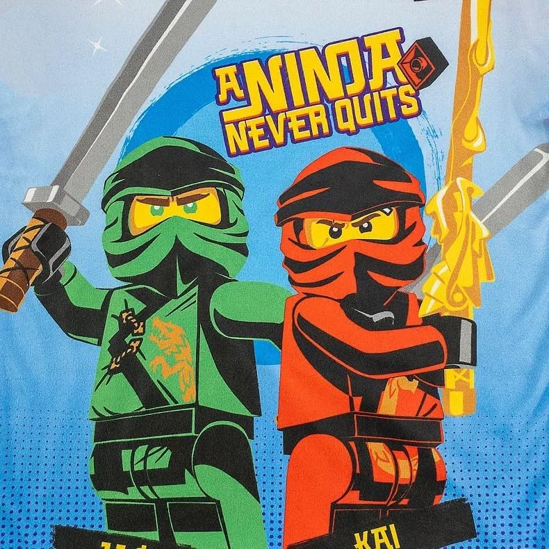 Miniatura 2 de LEGO Ninjago - Manga larga para niños pequeños y grandes, NegroRojo