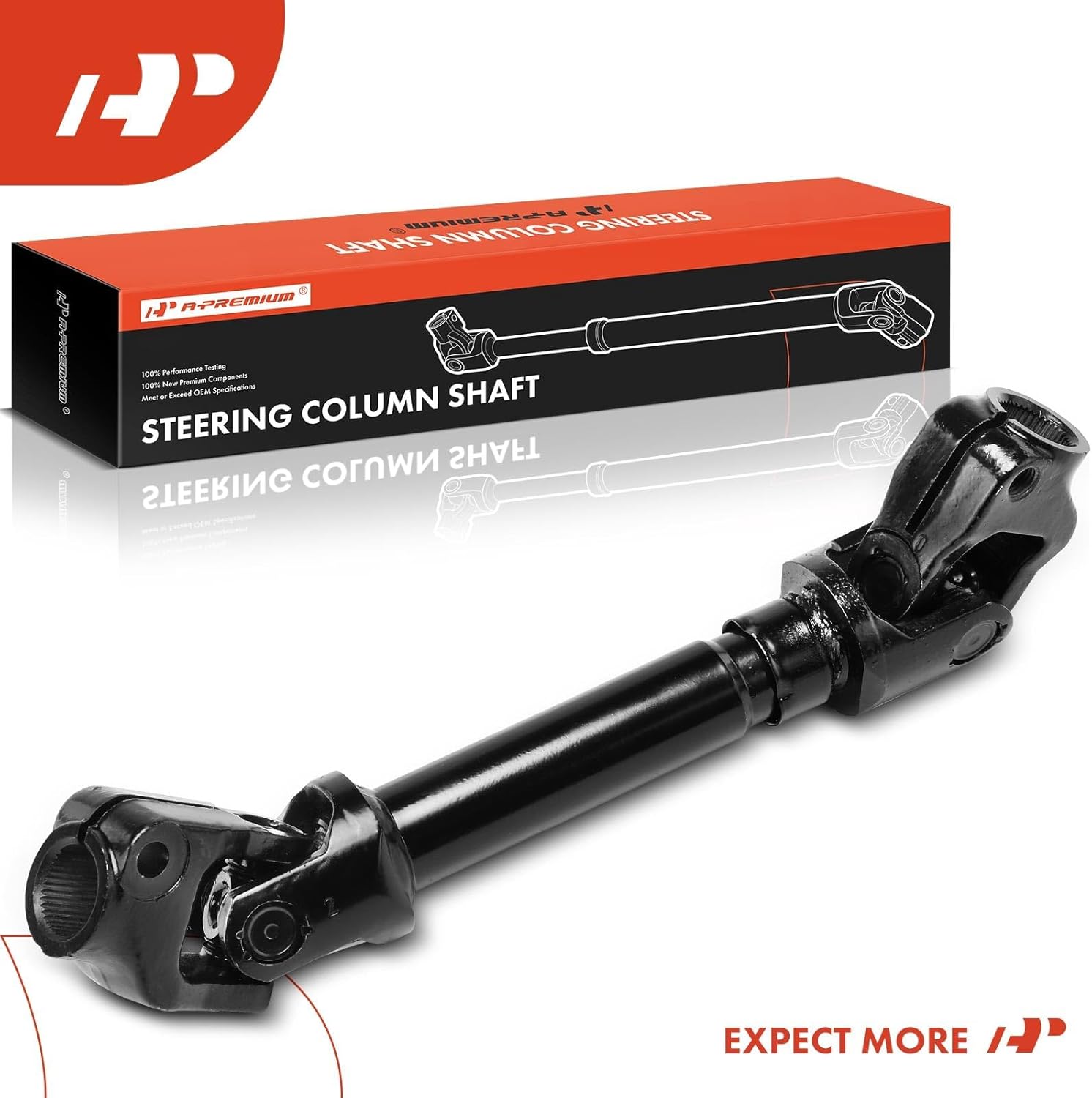 A-Premium Lower Steering Shaft Steering Column Shaft Compatible with Hyundai Sonata 2012-2014, Kia Optima 2011-2015, Replace # 564002T501
