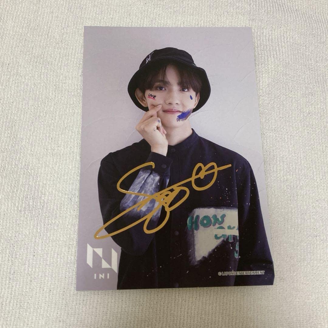 INI 池崎理人 INI museum 入場特典 ポストカード ポップアップ 箔押し