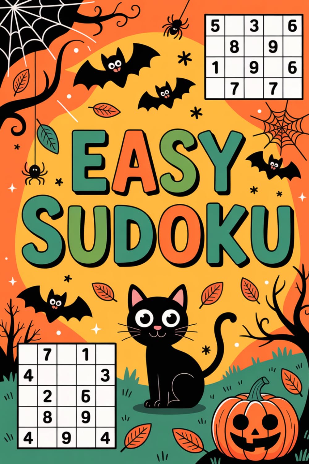 Halloween Sudoku for Kids: Engaging Puzzle Activity Book Ages 9–12 with a Ghostly Theme