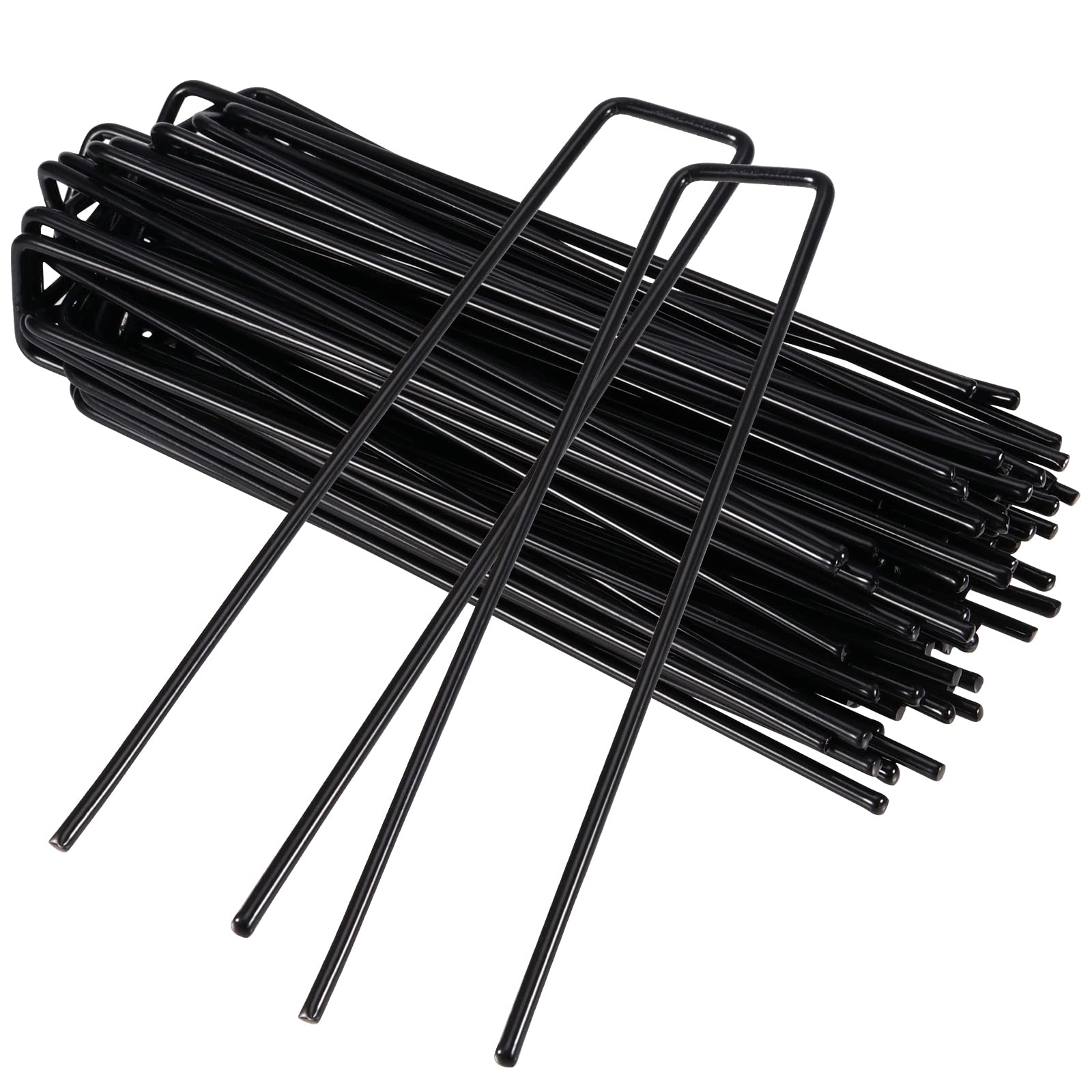Buy 通用 250 Pack 6 Inch/150mm Garden Pegs Stakes, Metal Ushaped Ground