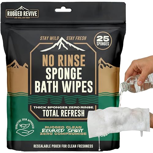 25 Pack Rugged Revive No Rinse product photo (Camp Hygiene) — ScooterReviewPro review