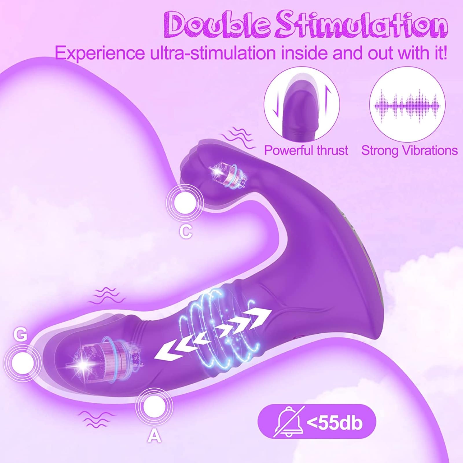 Culotte Vibrante Connectée - Rose, Silicone, Contrôle Par Appli, Neuf