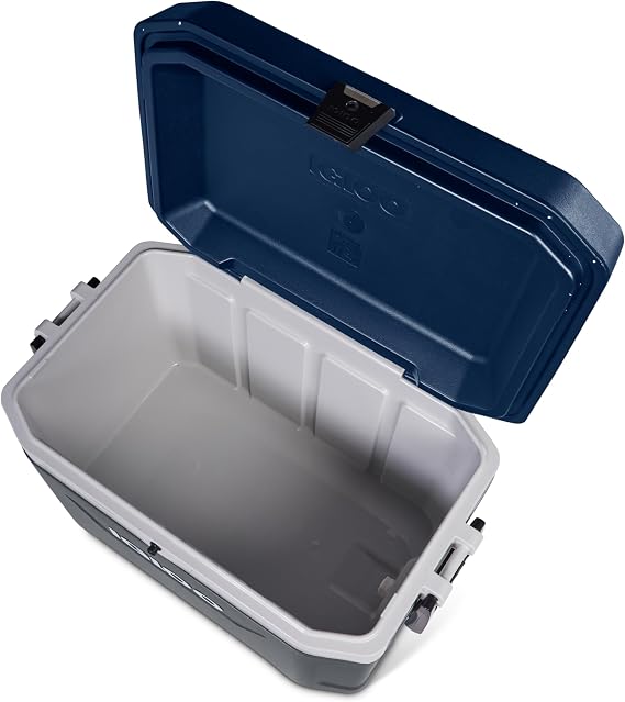 Igloo Maxcold 54 Passive Cool Box High-Quality Thermal Box 51 Litres Grey Insulated Container for Camping and Leisure