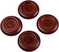 Vista 1 de Copas de piano para piano vertical de madera, protectores de suelo de patas de piano con protectores de piso de espuma antideslizante y antirruido