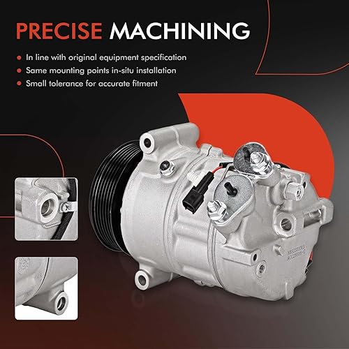 Miniatura 5 de A-Premium Compresor de aire acondicionado con embrague compatible con Land Rover Range Rover 2010-2012, LR4 2010-2013, Range Rover Sport y Jaguar