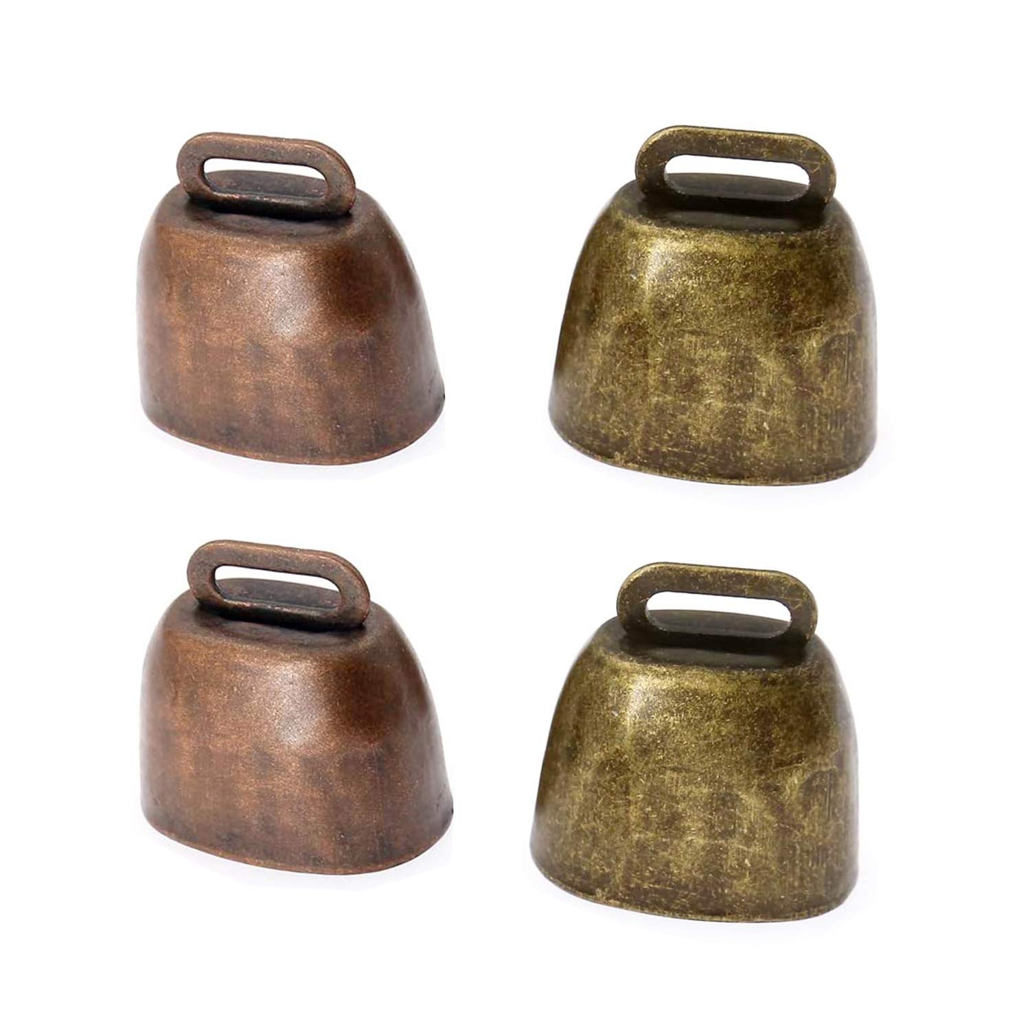 LINGYU4 Pack Cow Horse Sheep Grazing Copper Bells,Pet Anti-Theft Accessories Bell,Cattle Farm Animal Bell