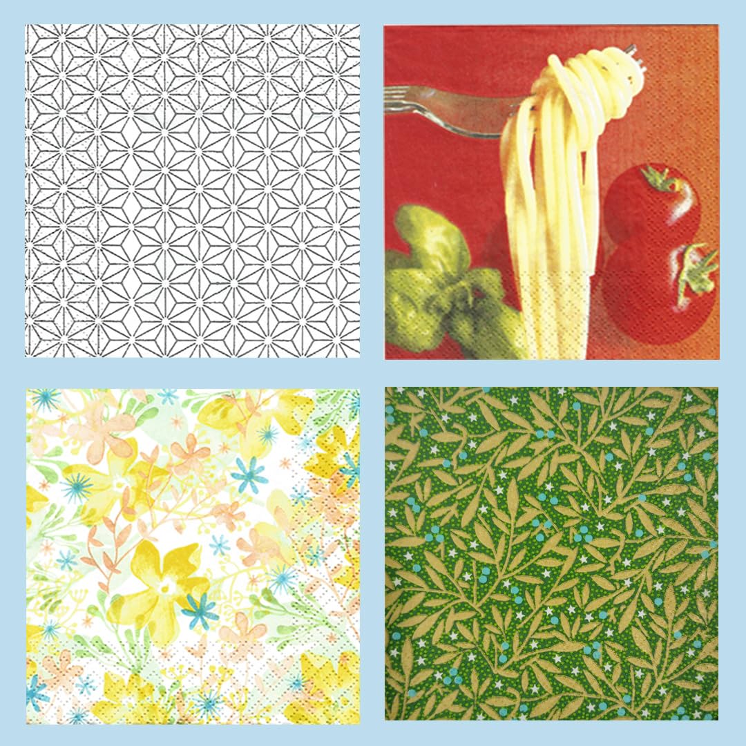 Origami 3 Ply Premium Printed Tissue Paper Napkins for Party - Pack of 4 (20 Pulls Per Pack, 80 Sheets, 22 x 22 cm) (B07MX2KDJF) Amazon Price History, Amazon Price Tracker