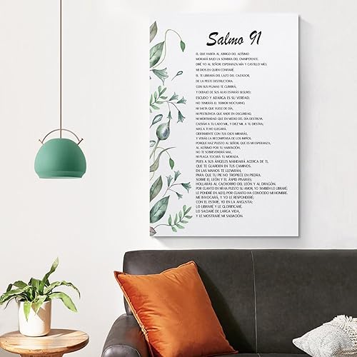 Miniatura 4 de Salmo 91, Póster Con Versículo Bíblico Español Salmo 91, Verso De La Biblia, Lienzo Para Pintura, Pó Pó Pó Pintura Decorativa Lienzo Póster De Pared