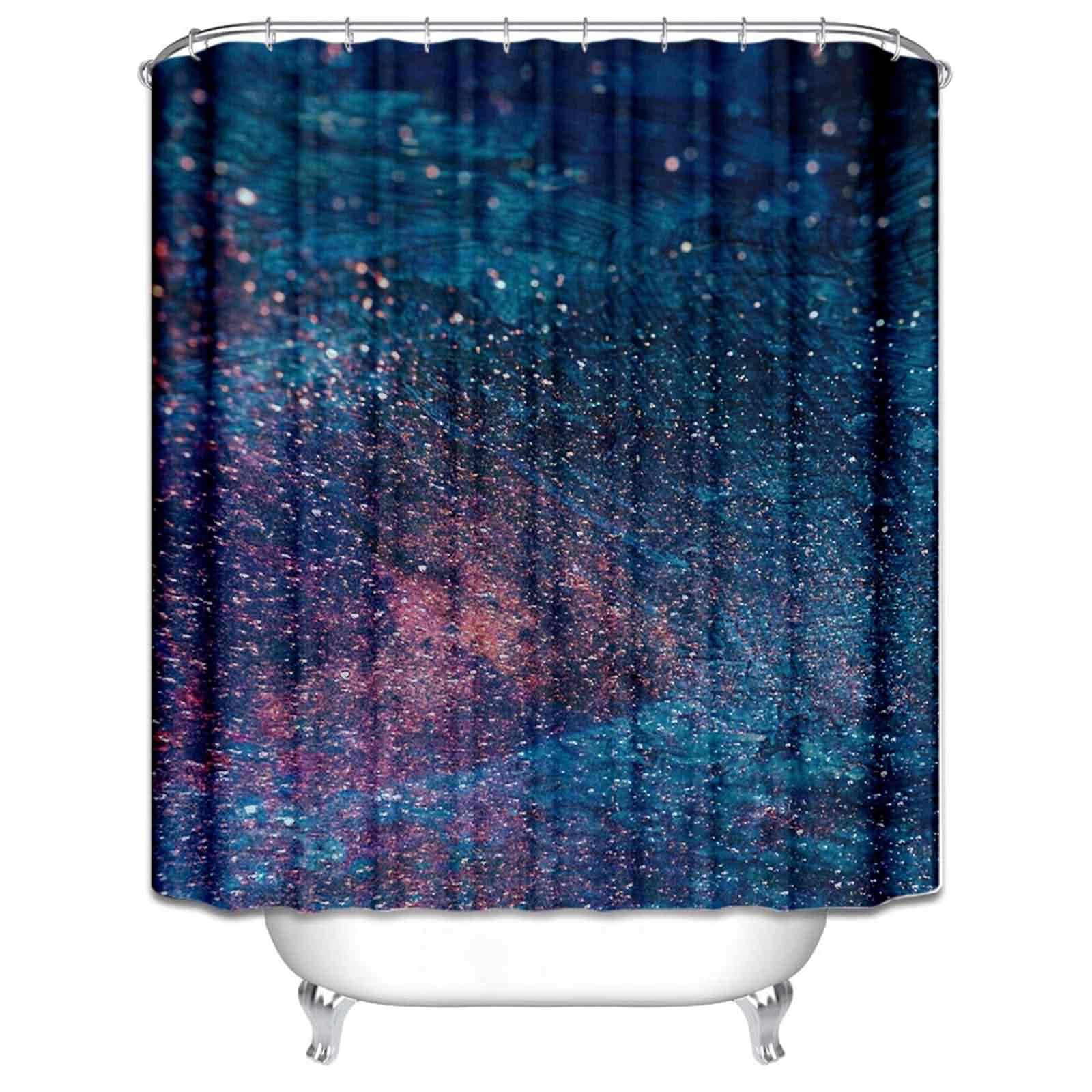Rideau douche XXL bleu pour sublimer votre douche à l'italienne