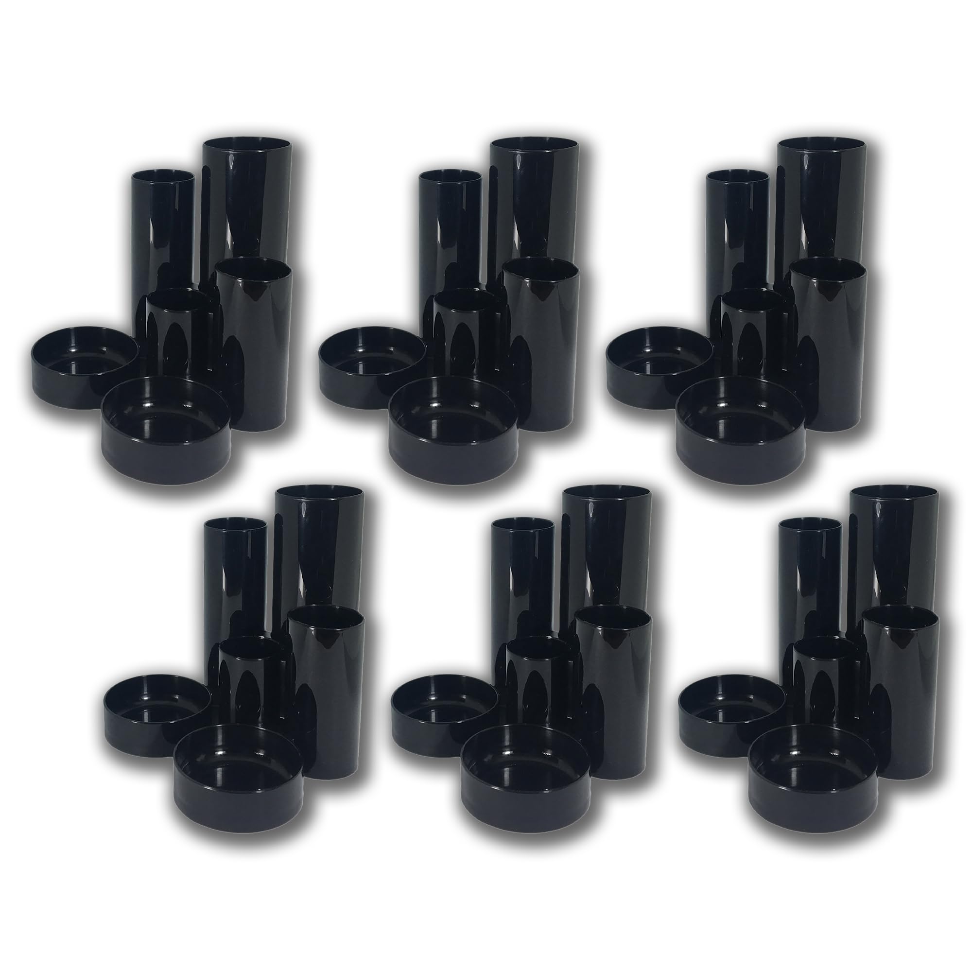 Deflecto Tube Style Pen Tidy -Black Tube Style Pen Tidy Black - Pack Of 12 - Pen Holder For Desk - Pen Pot - Pencil Pots For Classroom - Pen Holders Desk Tidy - Pencil Holders For Desk Organiser - Pen Pots For Desk Accessories