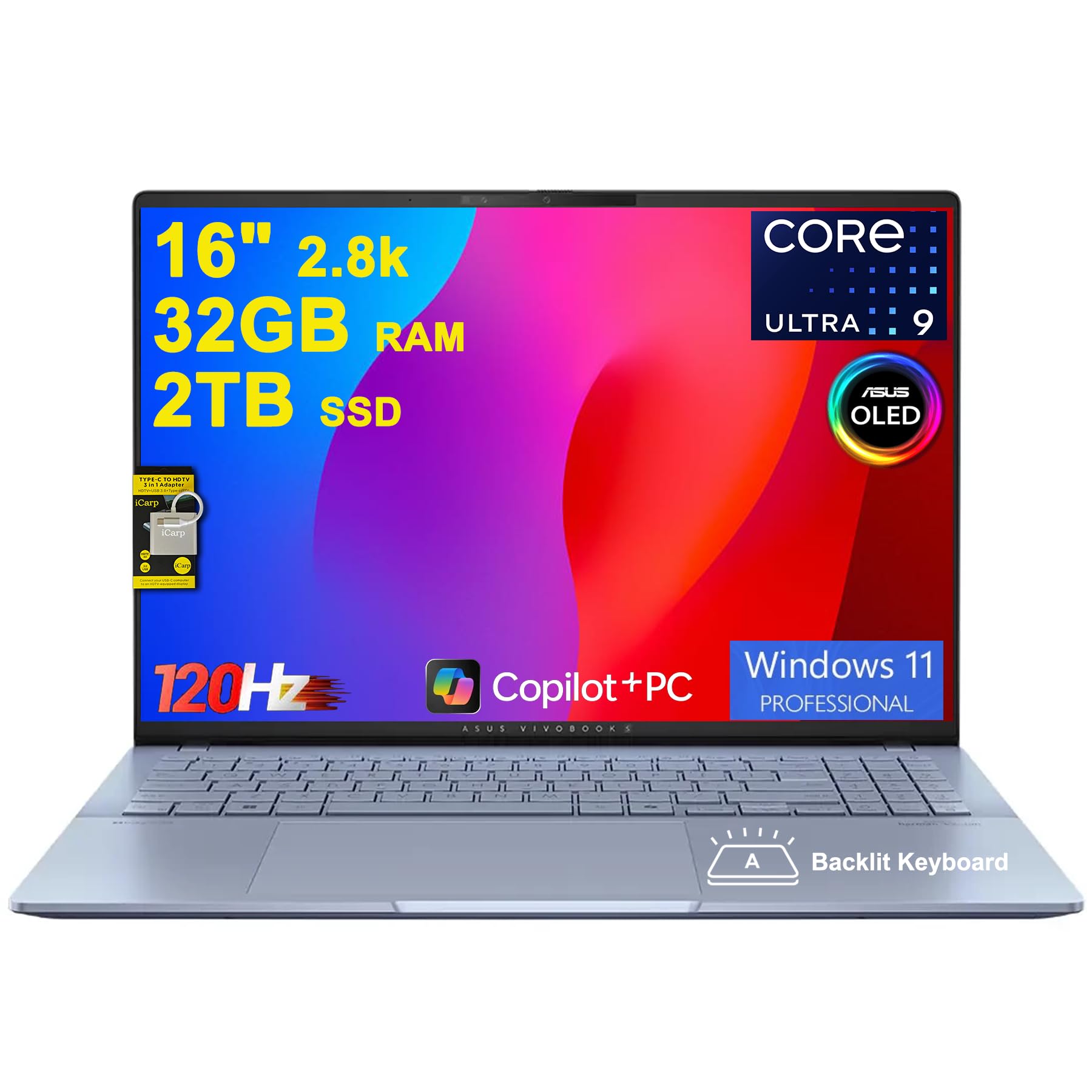 Amazon.com: ASUS Vivobook S16 AI PC Laptop 16
