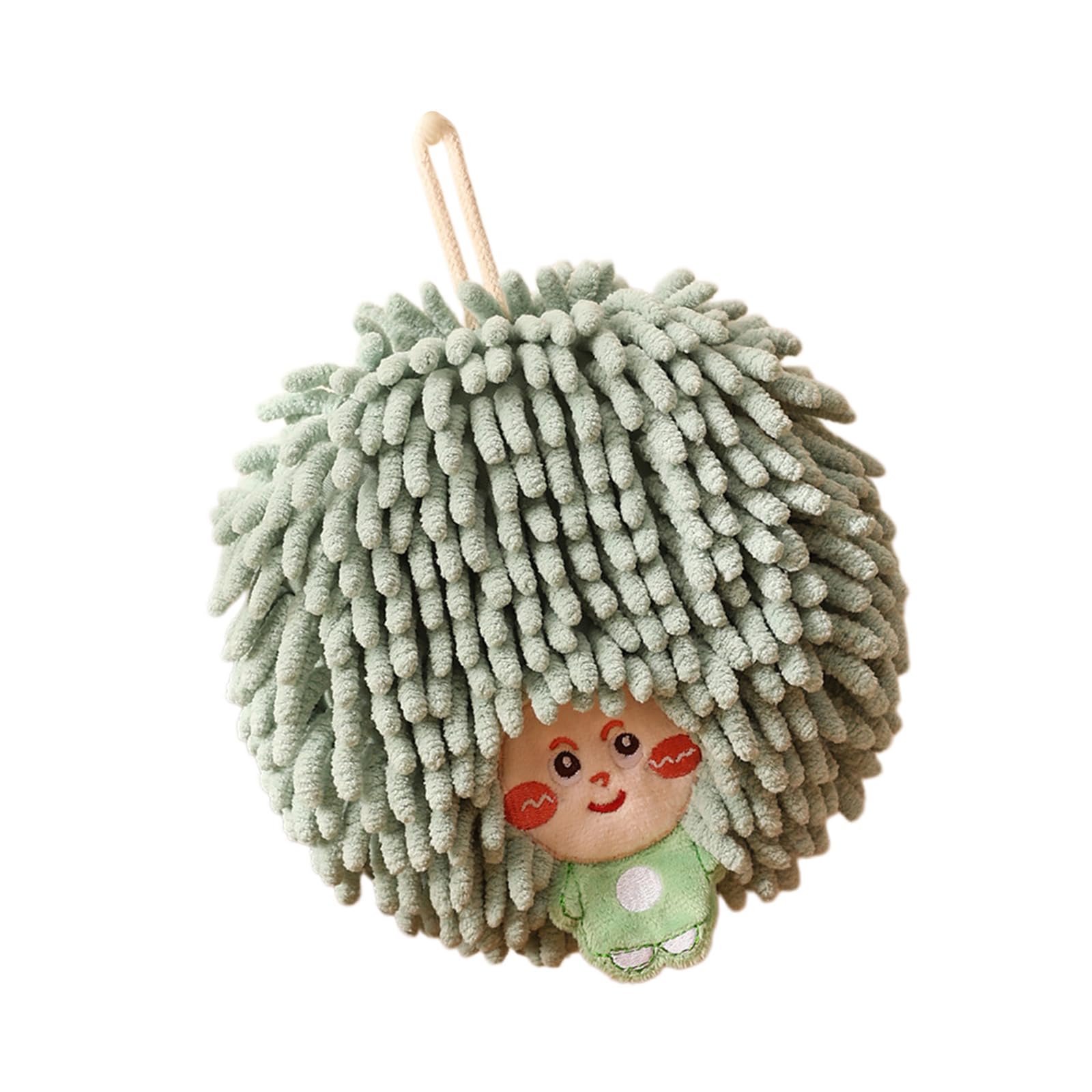Msioytog And Absorbent Chenilles Hand Towel Big Head Design Great for Gifts and Home Use Lovely Pet Drying Towel