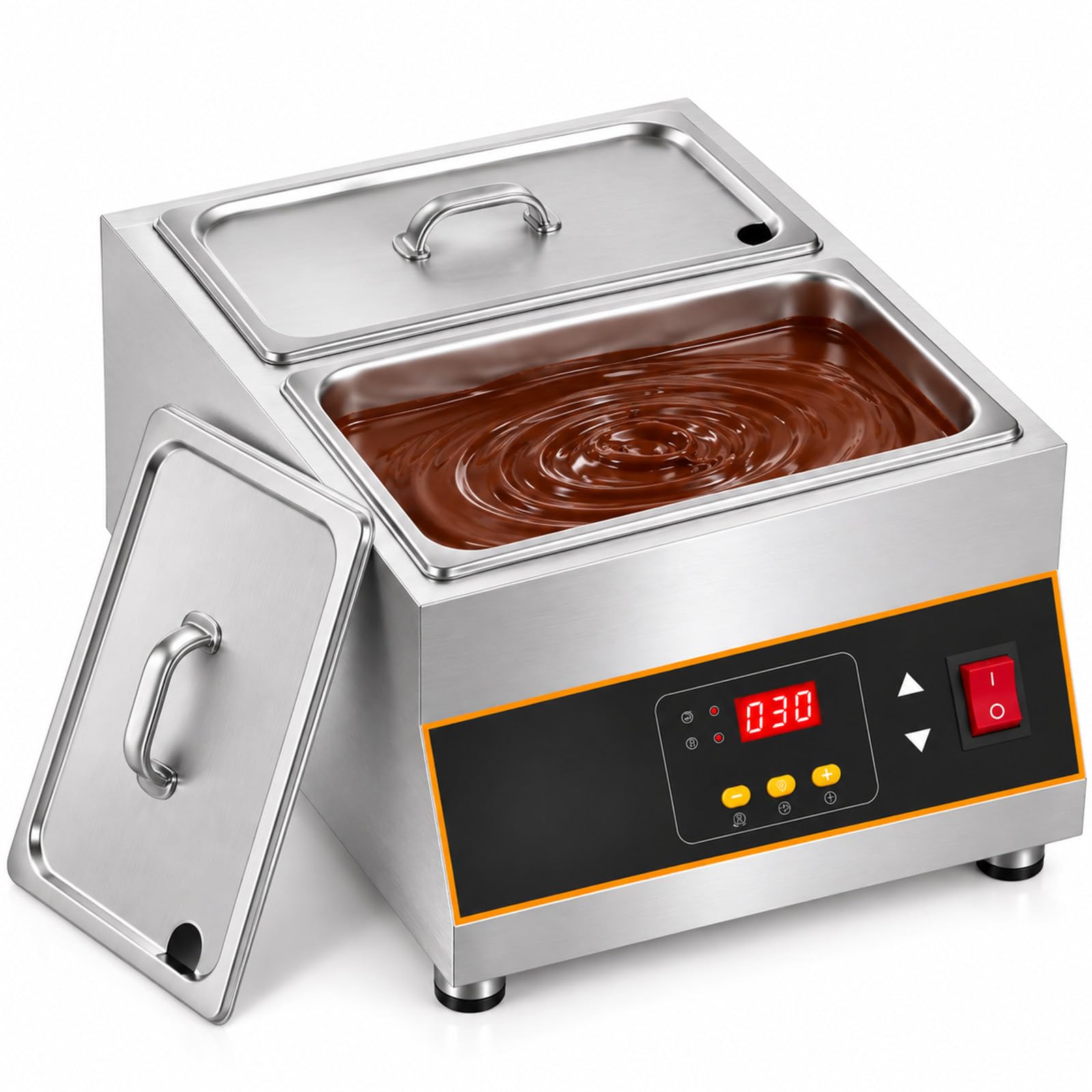 Macchina per il Temperaggio e lo Scioglimento del Cioccolato da 12kg 2-Tank