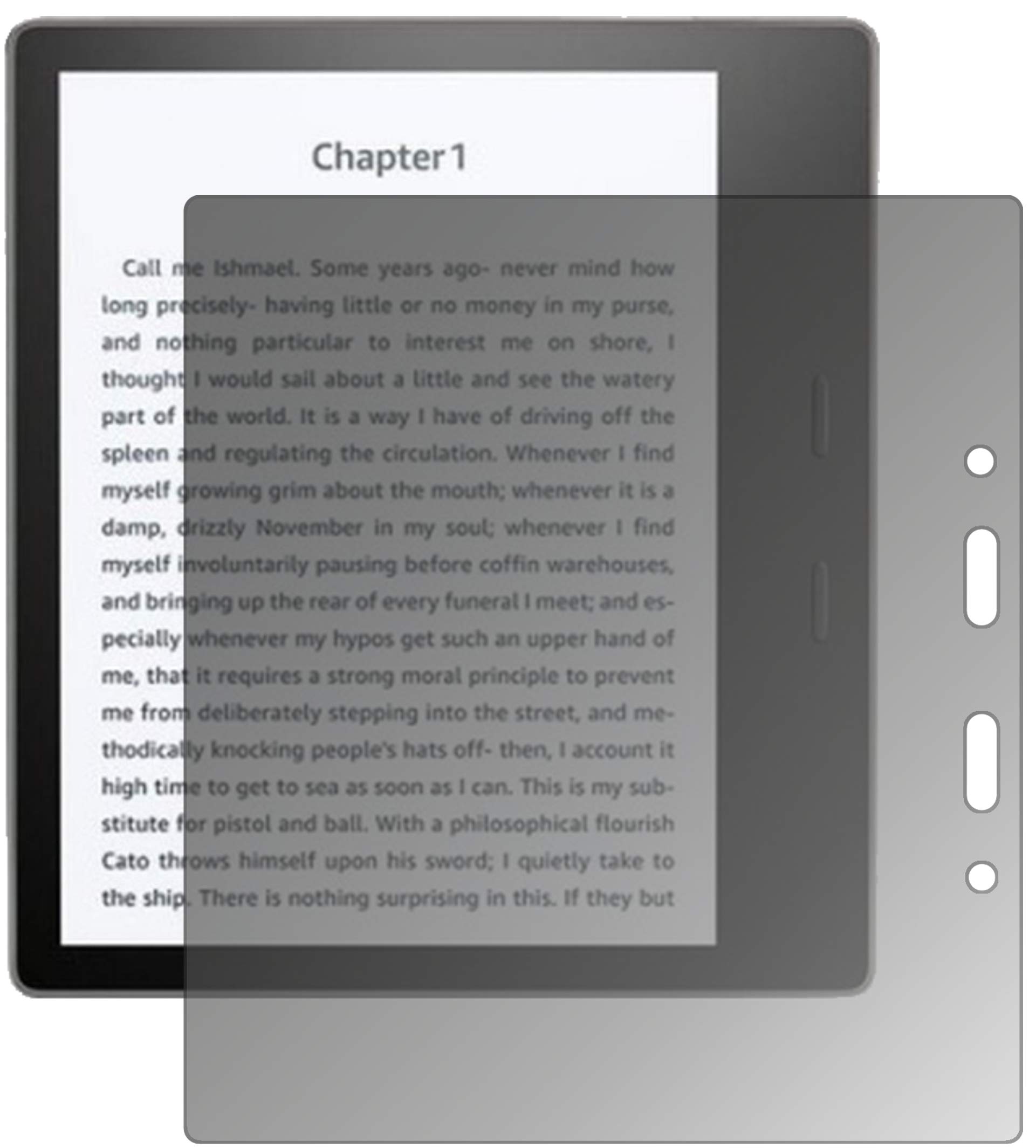 dipos Pellicola Privacy per Amazon Kindle Oasis (2019) | Protezione schermo opaca Anti-Spia a 4 Vie, si adatta perfettamente, antigraffio, senza bolle, autoadesiva
