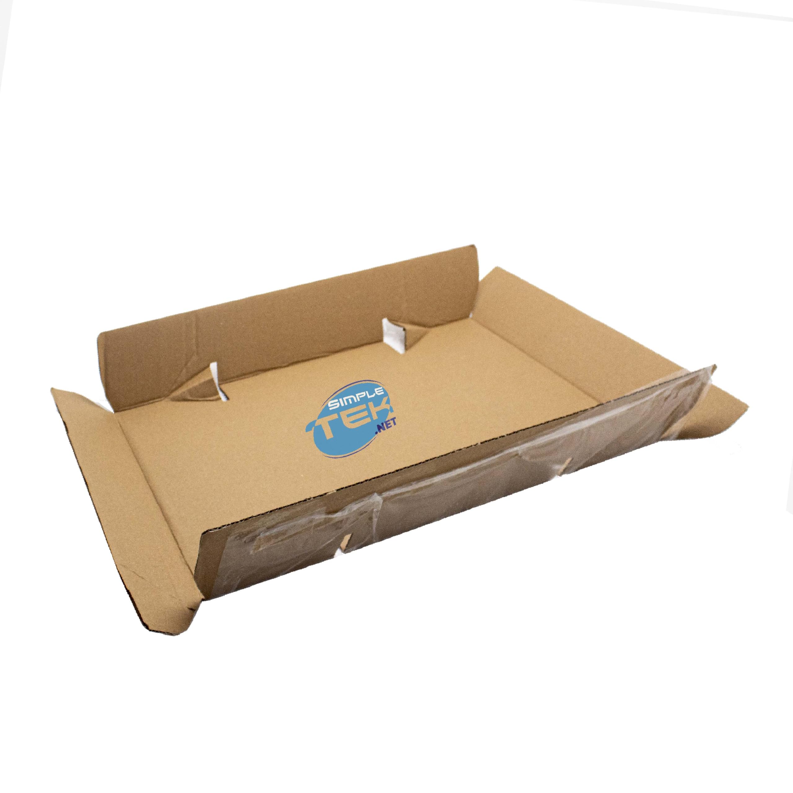 SIMPLETEK - Boîte en carton avec film intérieur pour ordinateur portable, mini PC et accessoires | Emballage de protection suspension | 57 x 37 x 13 cm