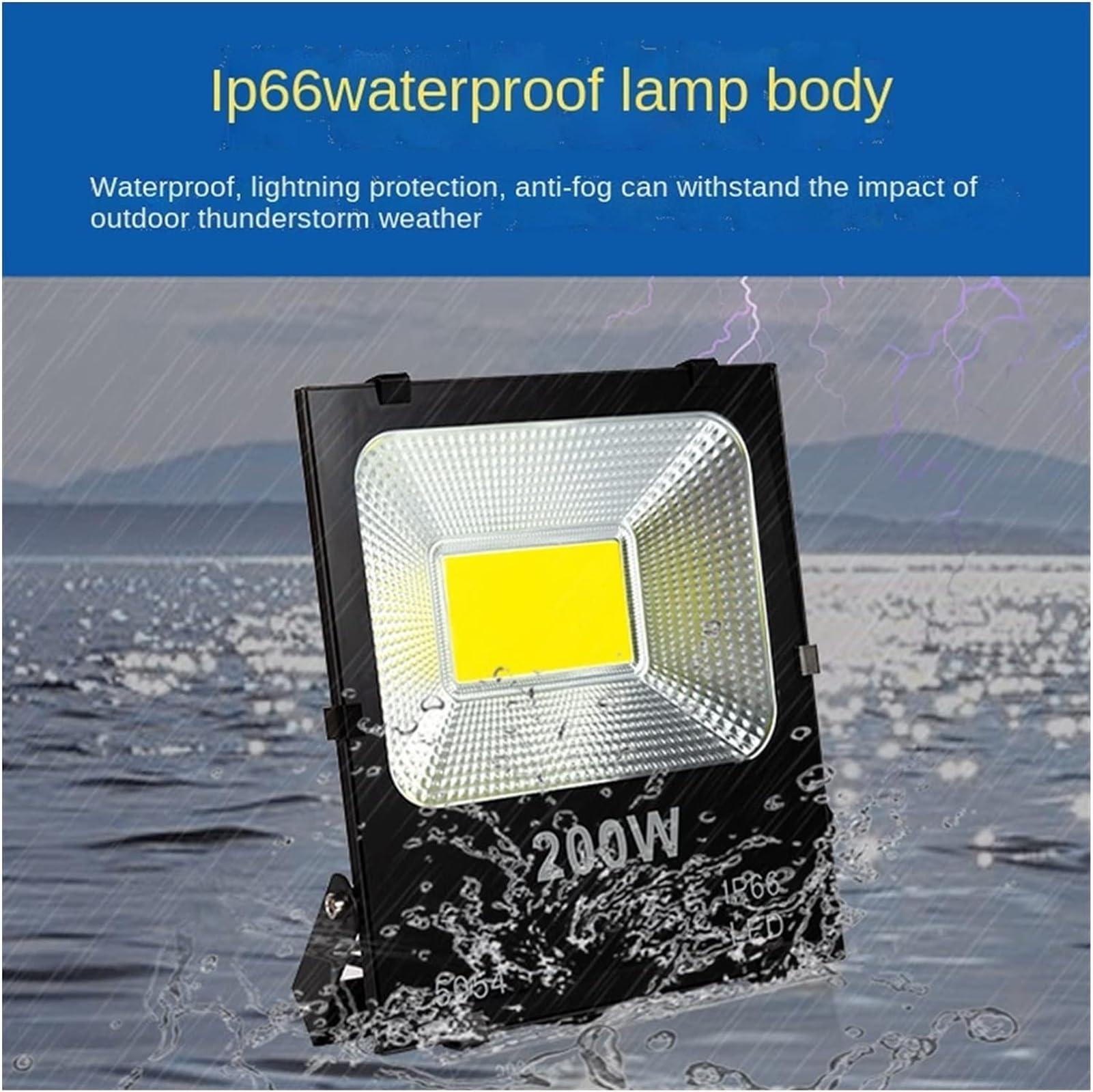 lampy solarne, Oświetlenie zewnętrzne reflektorowe do ogrodu, na podwórko, garażu, bramę(Warm 3000 K,200W)