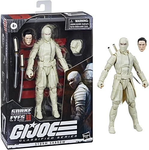 Miniatura 2 de Hasbro G.I. Joe Classified Series Snake Eyes: G.I. Joe Origins Storm Shadow Figura de acción 17, juguete a escala de 6 pulgadas prémium con arte