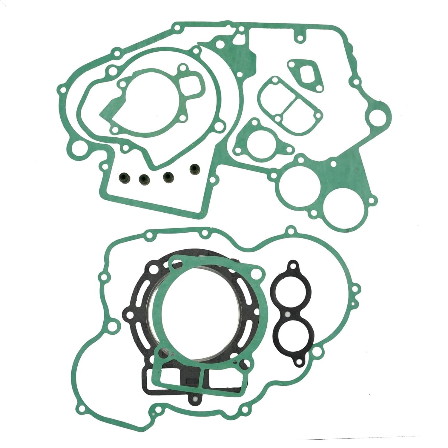 Complete Gasket Set 95. 3mm for Motorcycle Engine Crankcase Clutch Starter Generator Cover Compatible with Various 450 520 525 Models from 2003 to 2006(Army Green)
