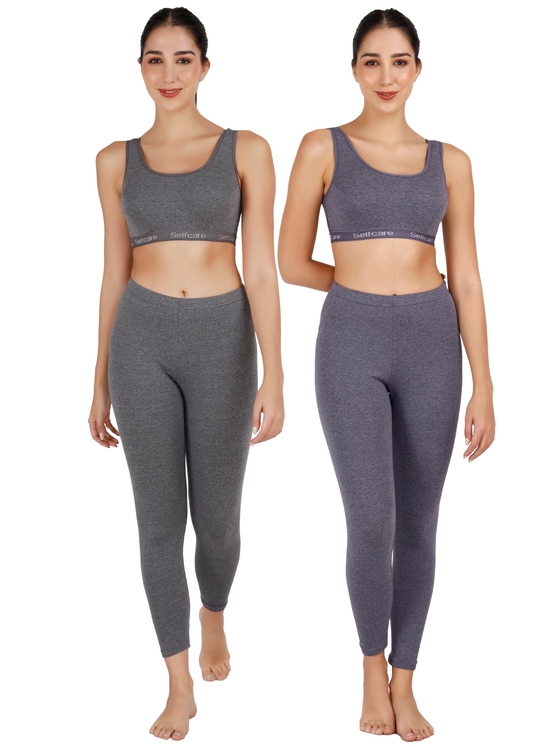 Womens Lycra Blend Thermal Deep Back Blouse Top and Pyjama Sets-image-30