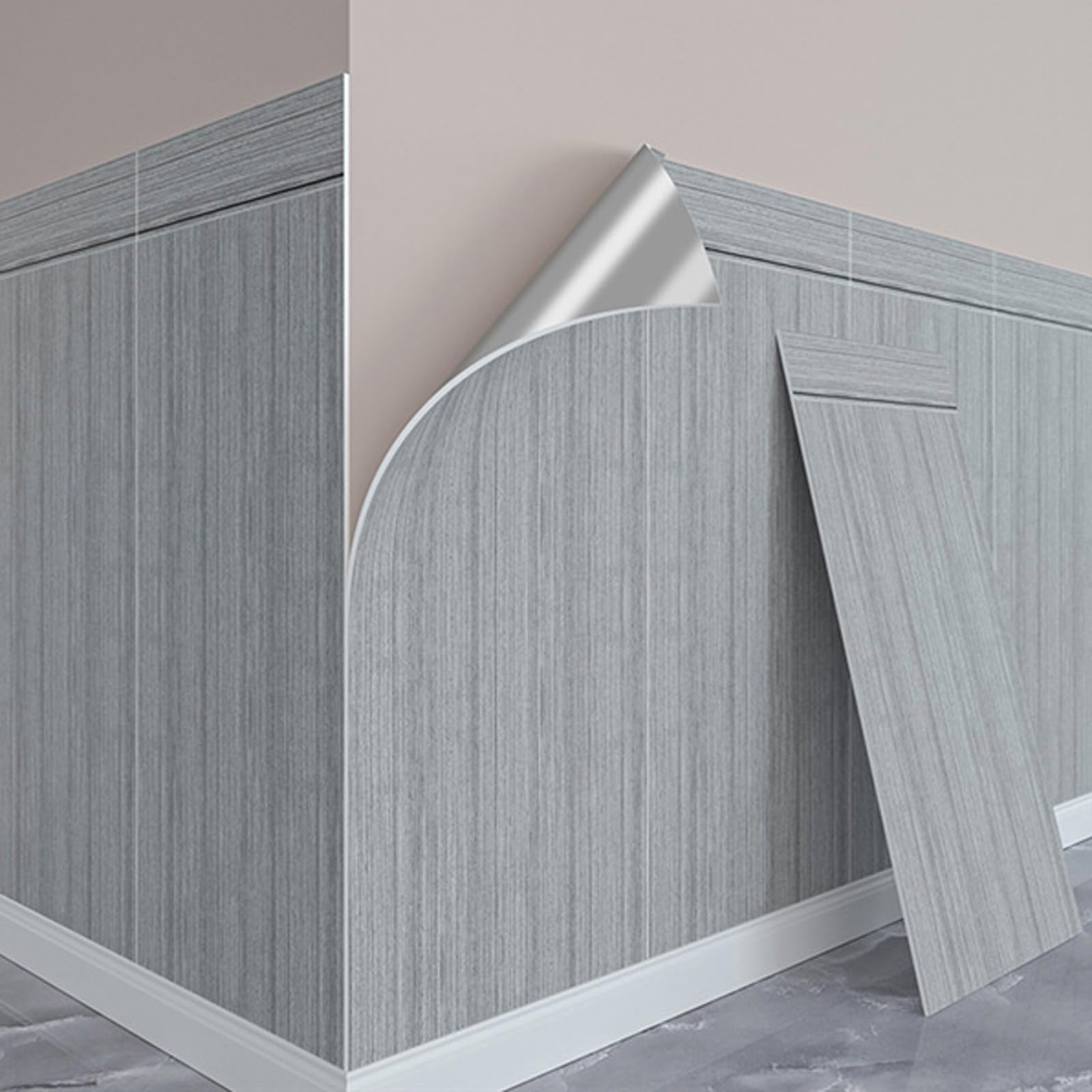 Tapeta panelowa z drewna, samoprzylepny tył, plastikowa deska w stylu vintage, samoprzylepna tapeta efekt drewna, wodoodporna, łatwa do czyszczenia, do przedpokoju, salonu, sypialni