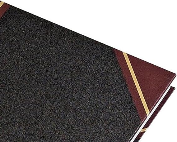Staples Record Book, Black Hardbound Ledger Notebook, 300 Numbered Pages, Durable Sewn Binding for Logs, Records & Notary Entries