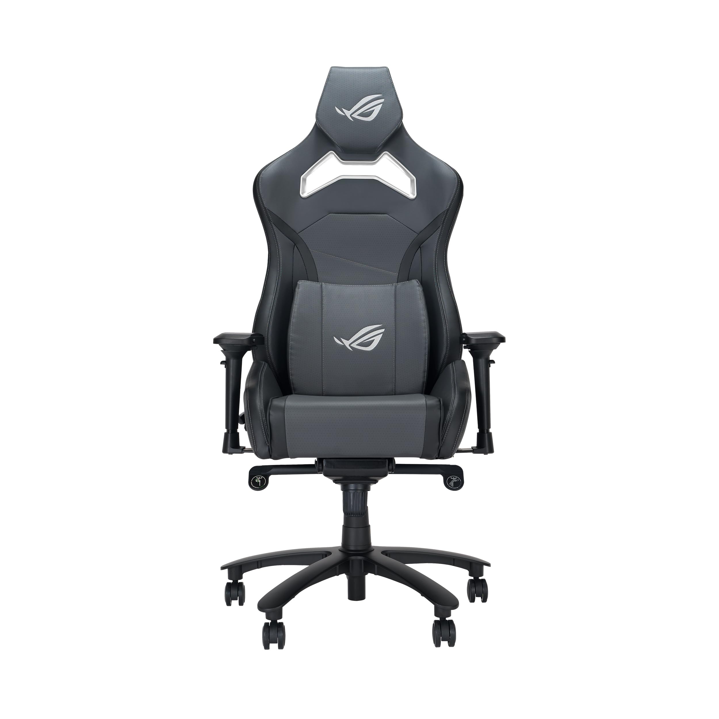 ASUS ROG CHARIOT X CORE, Sedia Gaming Ergonomica, Supporto Lombare, Grigia | Braccioli 4D Regolabili, Poggiatesta Imbottito, Passante per riporre gli Accessori, Disponibile in 3 Colori