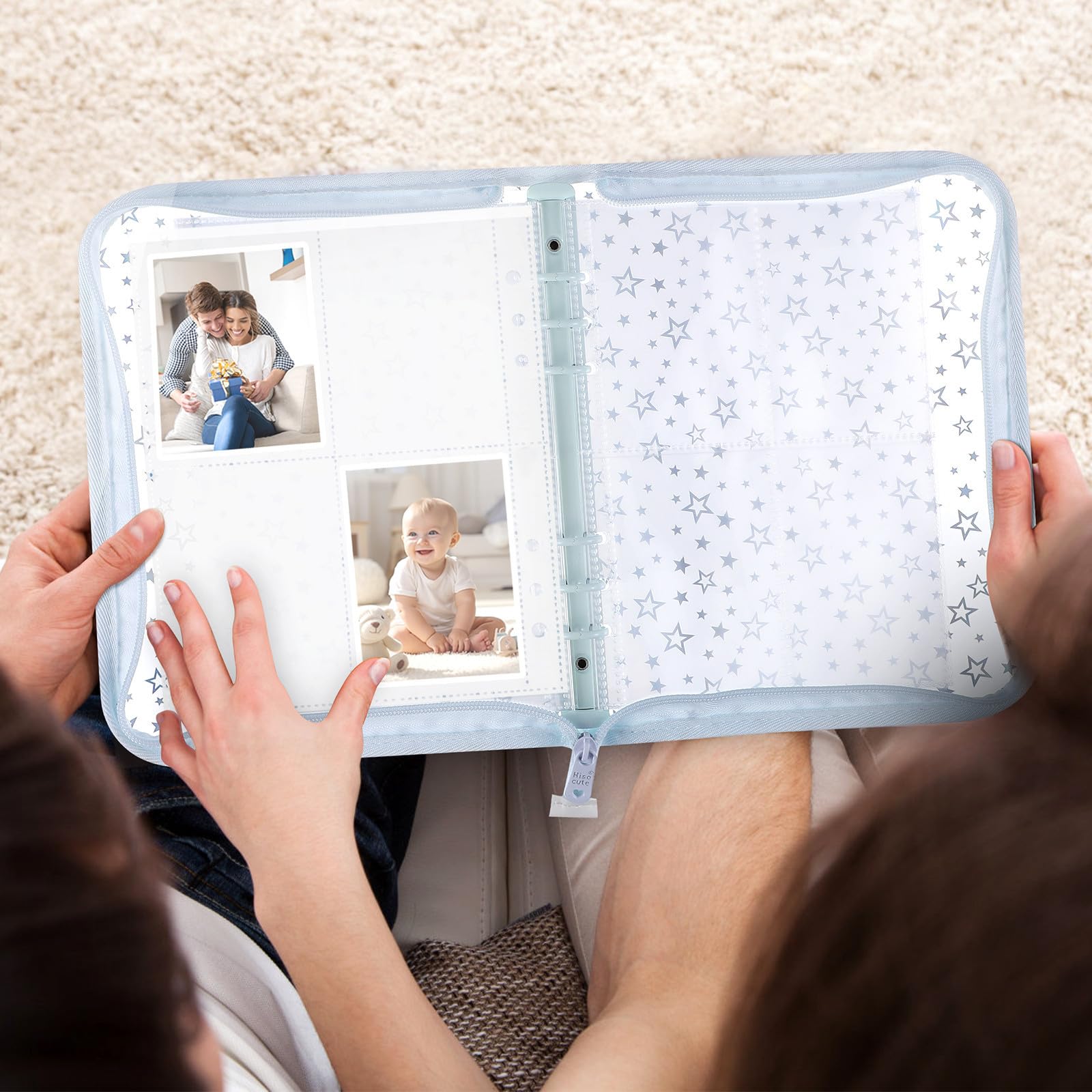 Operitacx 4 Pezzi Album con Zip A5 in Pvc per Carte e Piccoli Ricordi | Organizzazione e Display per Carte Kpop, Ampia Capienza, Protezione Extra, Formato Compatto