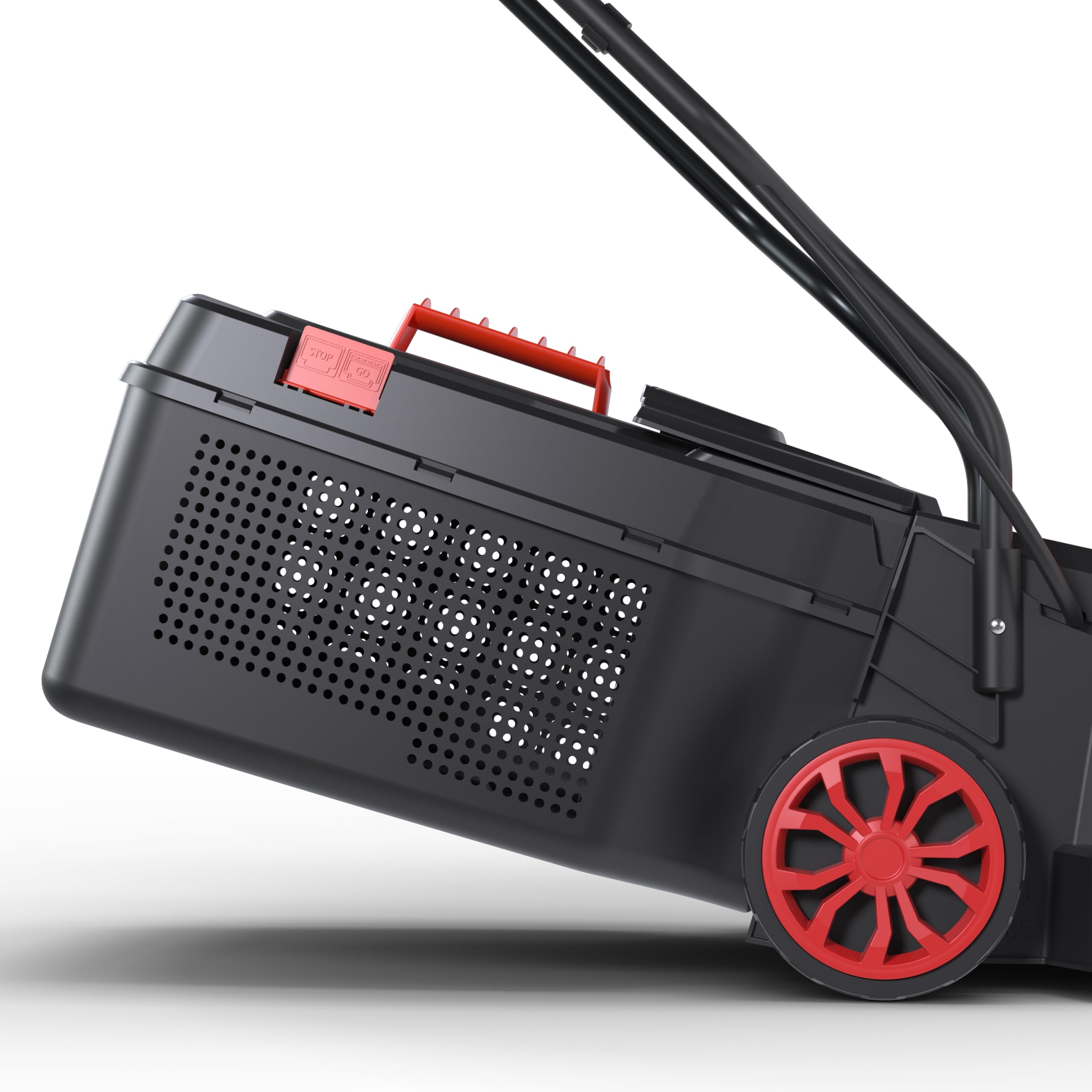 Güde Cortacésped Eléctrico 320/1300 (230 V, 1300 W, Velocidad del Motor 3500 1/min, Ancho de Corte 32 cm, Cesta colector de Hierba 30 l, 3 Niveles de Ajuste de Altura de Corte 25-65 mm,