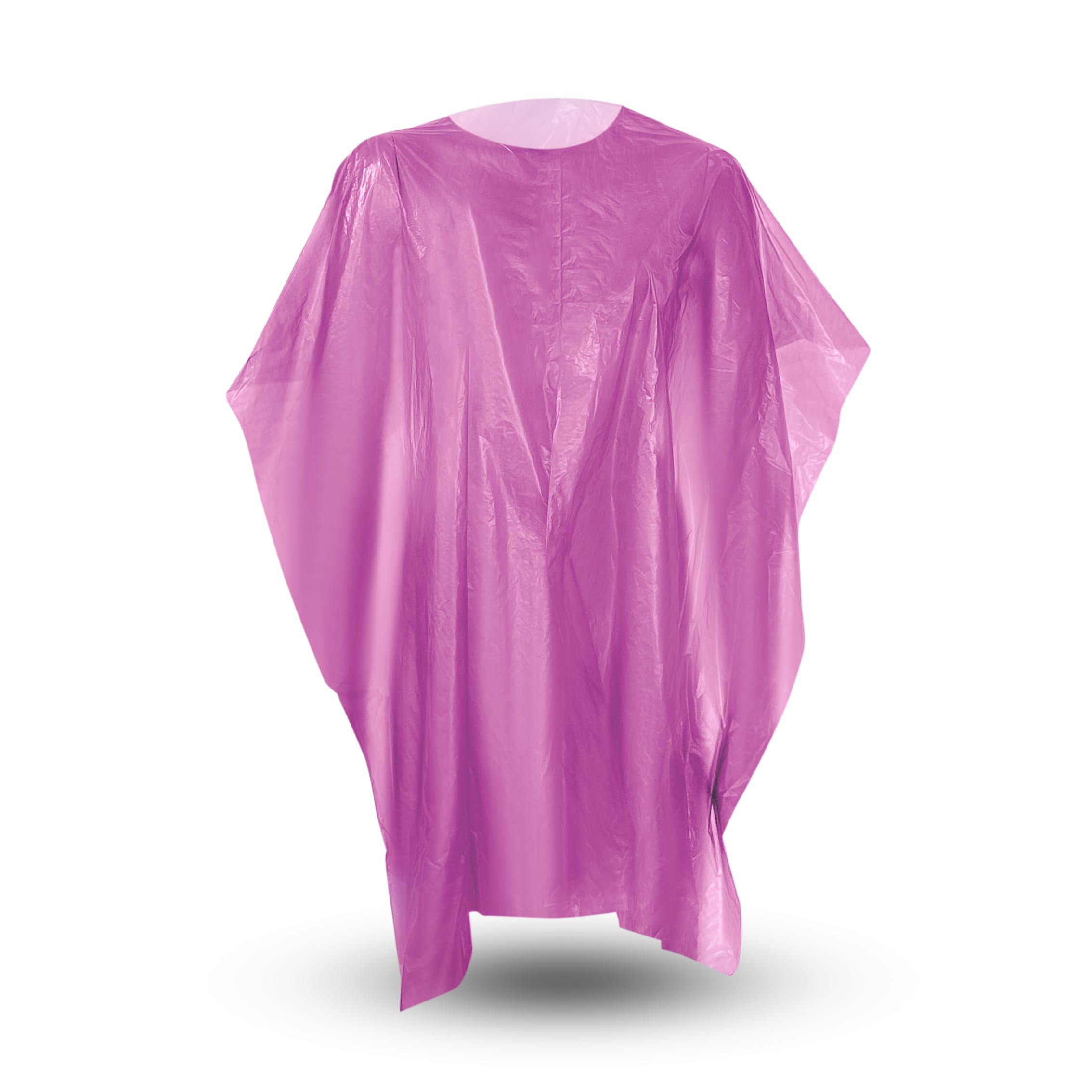 MUNTRADE Mantello Monouso Parrucchiere in Polietilene Impermeabile 84 x 110 cm | per Barbiere Professionale, per Tinture Taglio Capelli