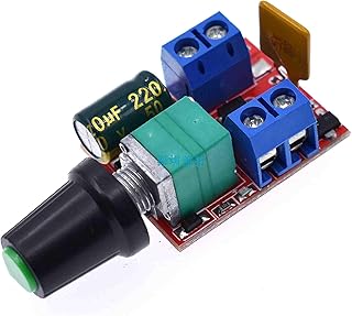 Mini DC Motor PWM Speed Controller 3V-35V 5A Motor Speed Switch with LED Dimmer Adjustable Board Switches 90W