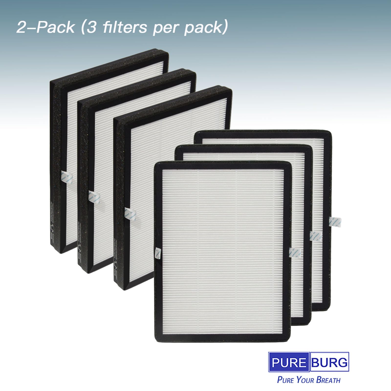 Amazon.co.jp: PUREBURG 交換用フィルター BLUEAIRの互換性ありDH3i 2