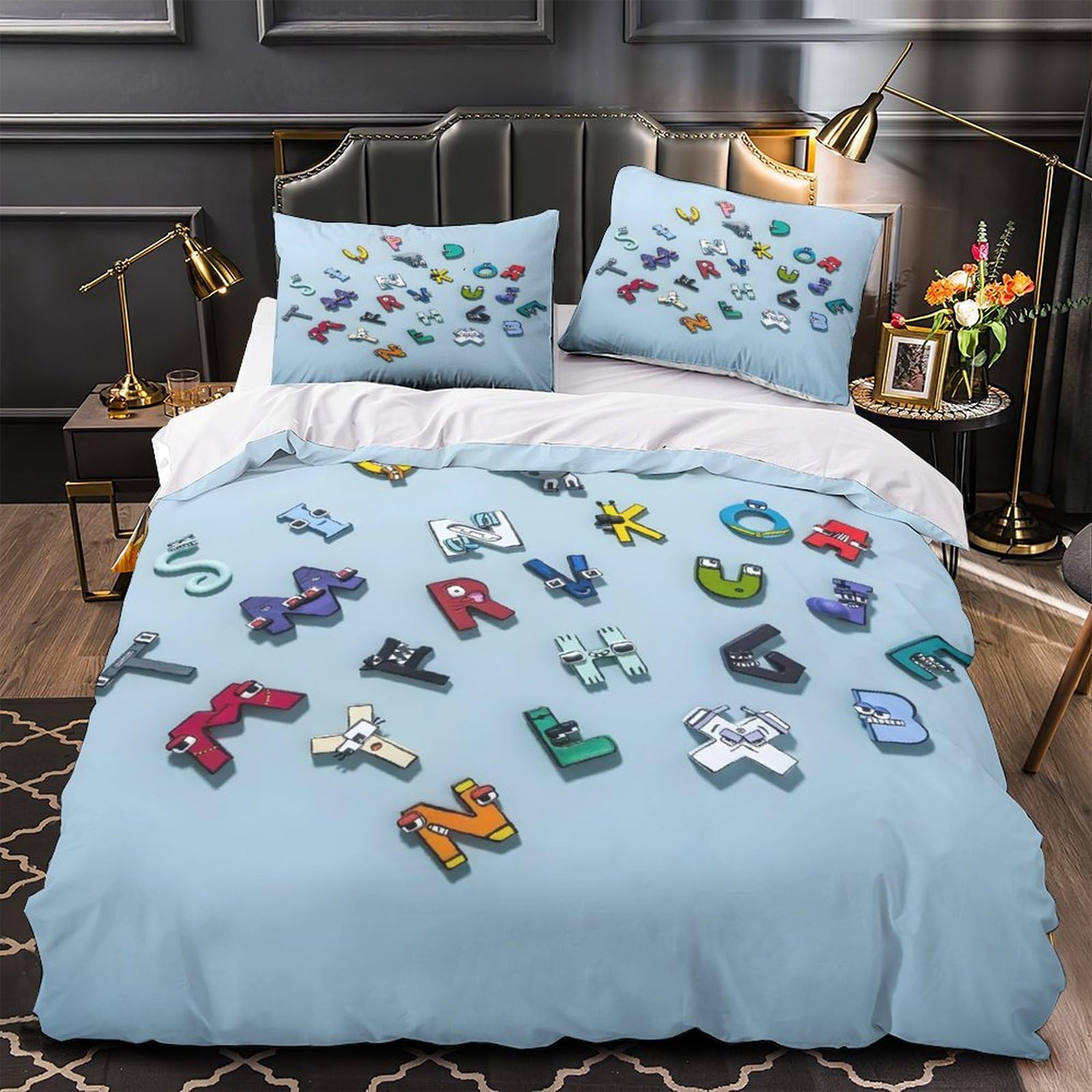 Parure de lit léopard hypoallergique pour peaux sensibles king
