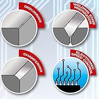 Vista 4 de CS Unitec SHM 900-E Insertos de carburo extra resistentes para uso con máquinas de biselado/biselado de mano EKF 630/EKF 645 - Fabricado en Alemania