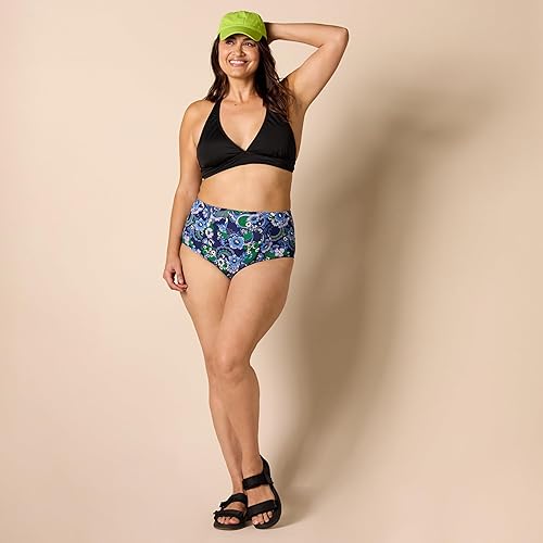 Miniatura 7 de Tienda Essentials Traje de baño de bikini halter con lazo y soporte ligero para mujer (disponible en tallas extragrandes)