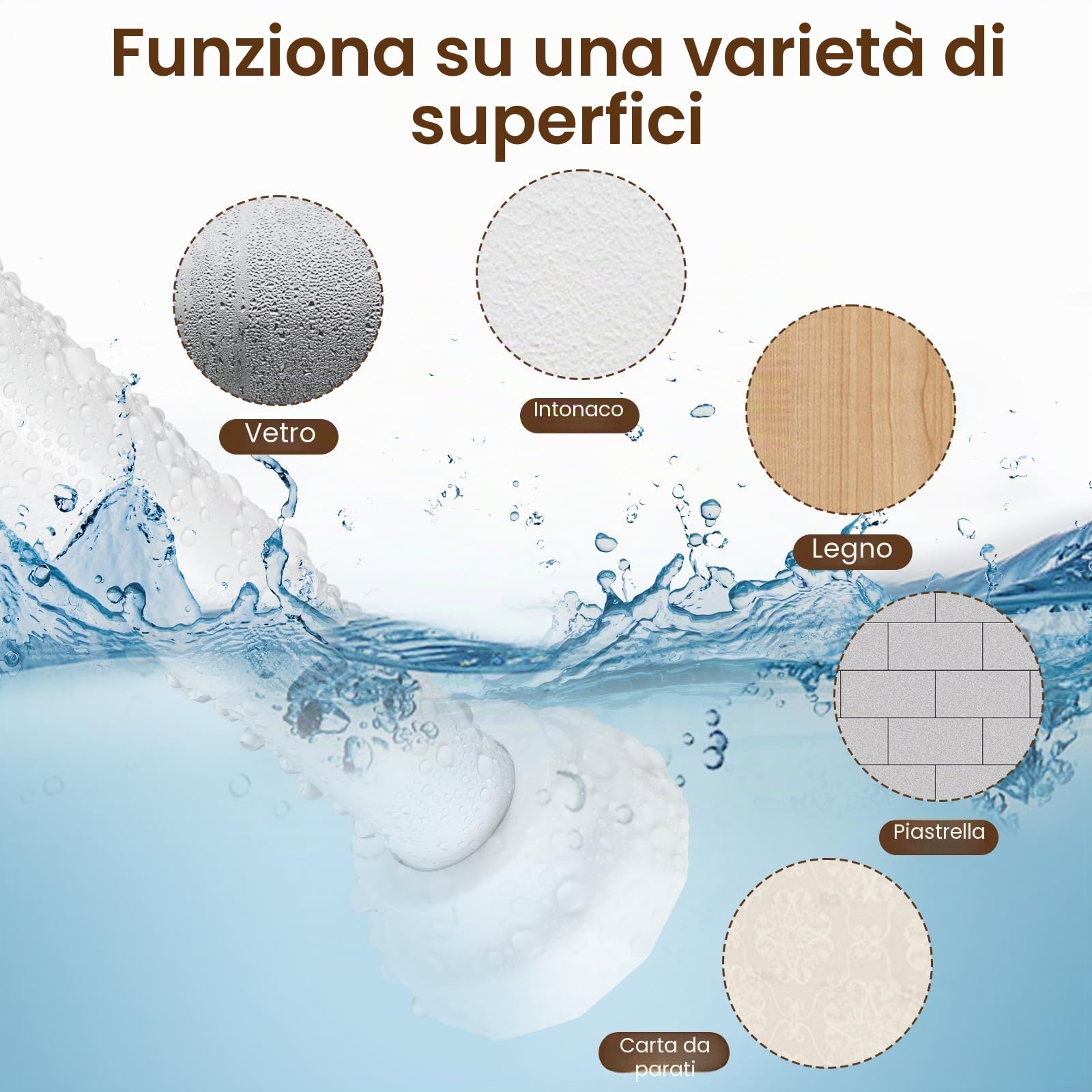 Bastone per Tenda Estensibile Bianco 76-256cm, Ø25mm Asta Telescopica Senza Foratura, Asta per Tenda Doccia per Bagno, Armadio e Balcone