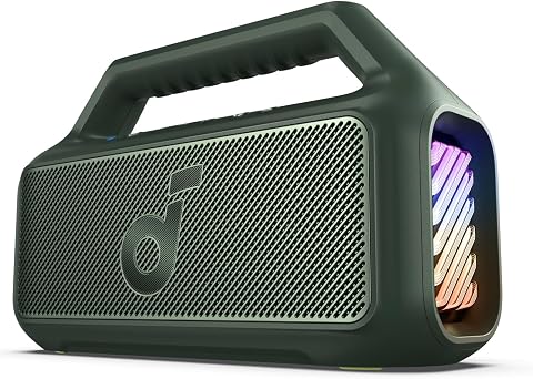 soundcore par Anker Boom 2 Enceinte Bluetooth puissante | Son de 80 W avec caisson de basse et BassUp 2.0, 24 h, IPX7, USB-C, Bluetooth 5.3, enceinte portable, camping, jardin, plage