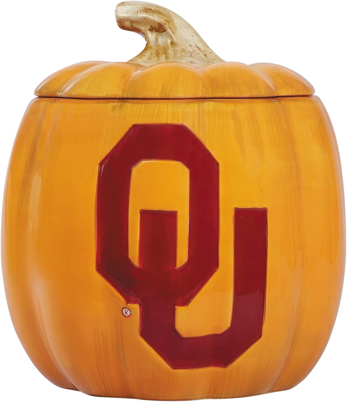 Oklahoma Ceramic Pumpkin Treat Jar