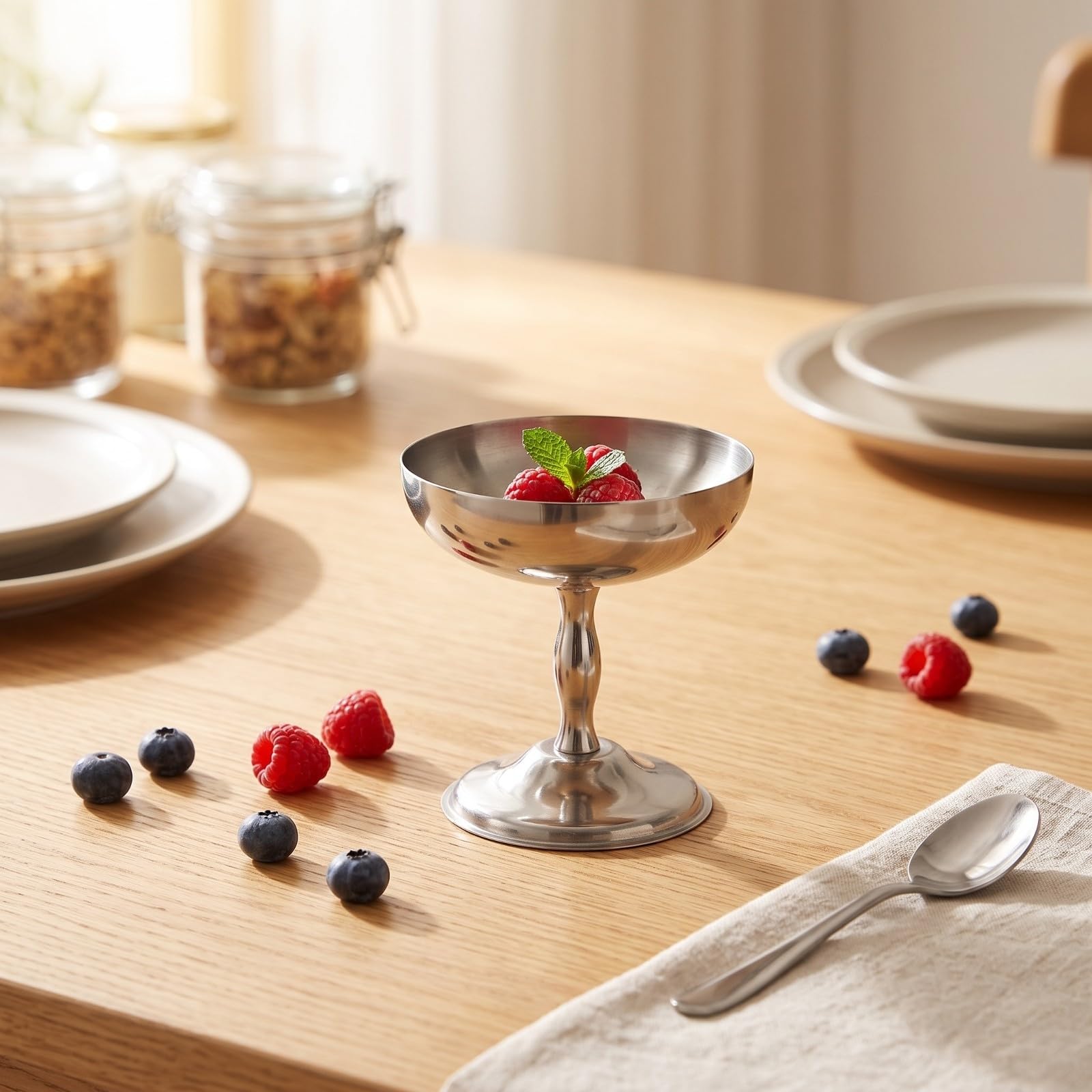 predolo Postre Ligero | Compacto, Postre con Patas, para Cenas, Cafeterías, organizadores