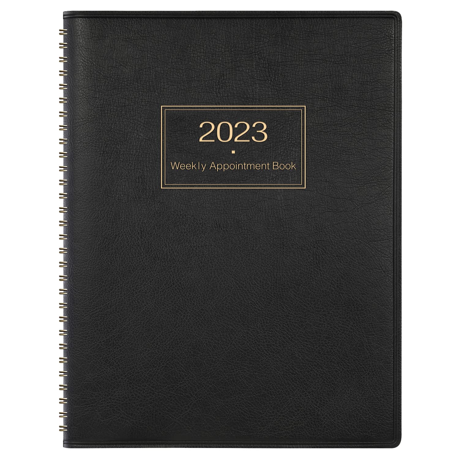 Amazon.com : 2023 Weekly Appointment Book & Planner - 2023 Daily Hourly  Planner, 8" x 10", January 2023 - December 2023,15-Minute Interval, Leather  Cover - Black : Office Products