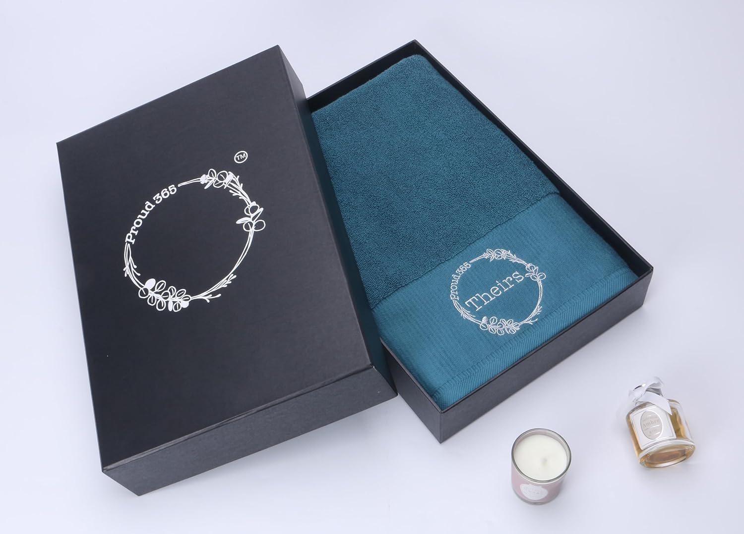 Proud 365 Theirs Gender Pronoun, Gift Boxed Dark Green Bath