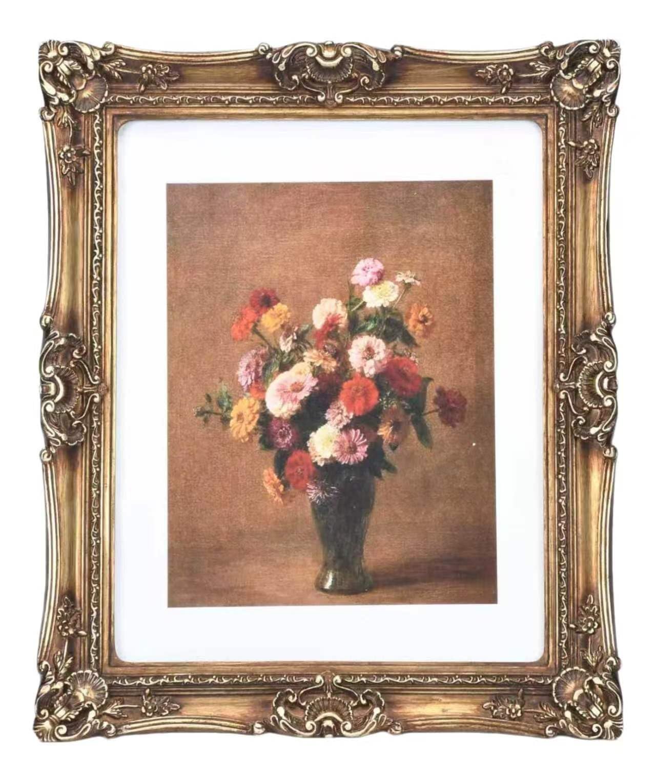 HAOYUANFRAME Antique Gold Resin Frame 11x14