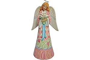 Jim Shore Heartwood Creek Easter Angel Figurine with Lilies and Dove
