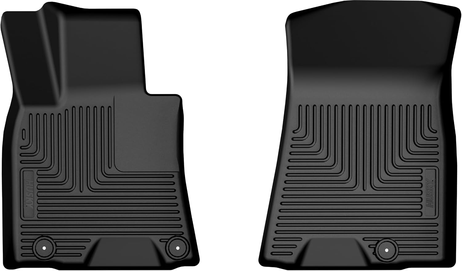 Husky Liners Weatherbeater Floor Mats | Fits 2022-2026 Genesis GV70 | Front Row, 2-pc Black - 18971
